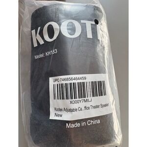 Kootek KH183 Adjustable Cable Management Sleeve Black Office Theater Speaker